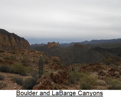 Boulder and LaBarge Canyons