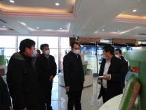 12月13日，市委書記王賀民蒞臨亞歐公司指導(dǎo)